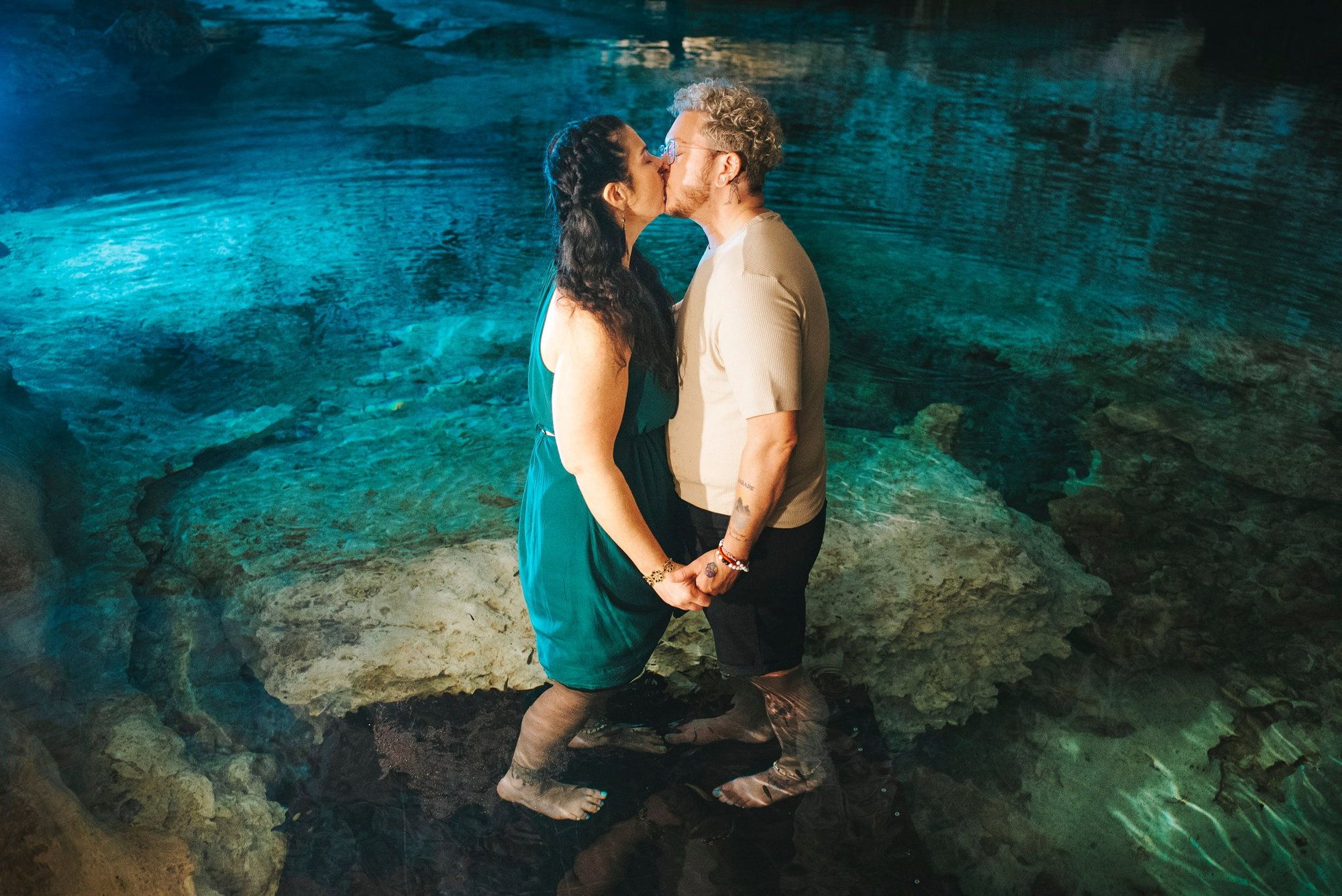Chelsey proposed to Chase in one of our favorite cenotes—followed by a tobacco offering to honor the waters, and the most beautiful photo session.

Pride Month feature 🏳️‍🌈